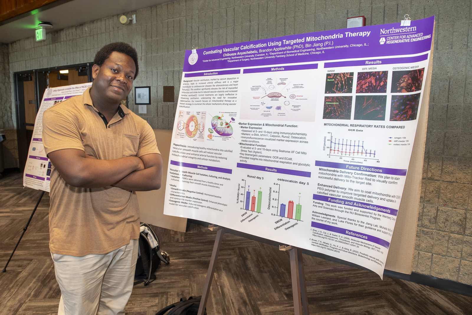 Chibueze Anyachebelu presenting research